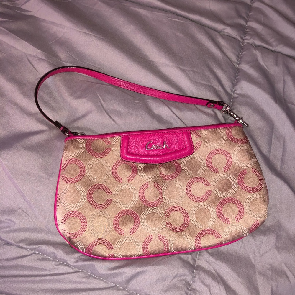 Pink coach purse
